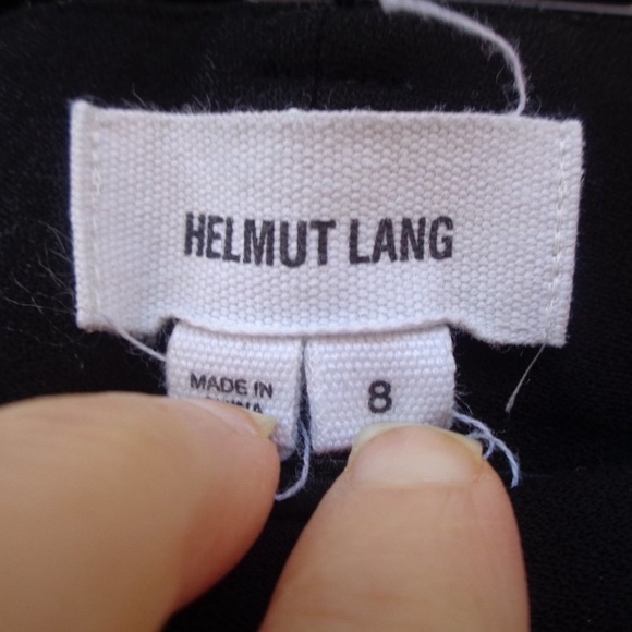Relisted Helmet Lang black 97% virgin wool pant size 8 - Picture 7 of 11